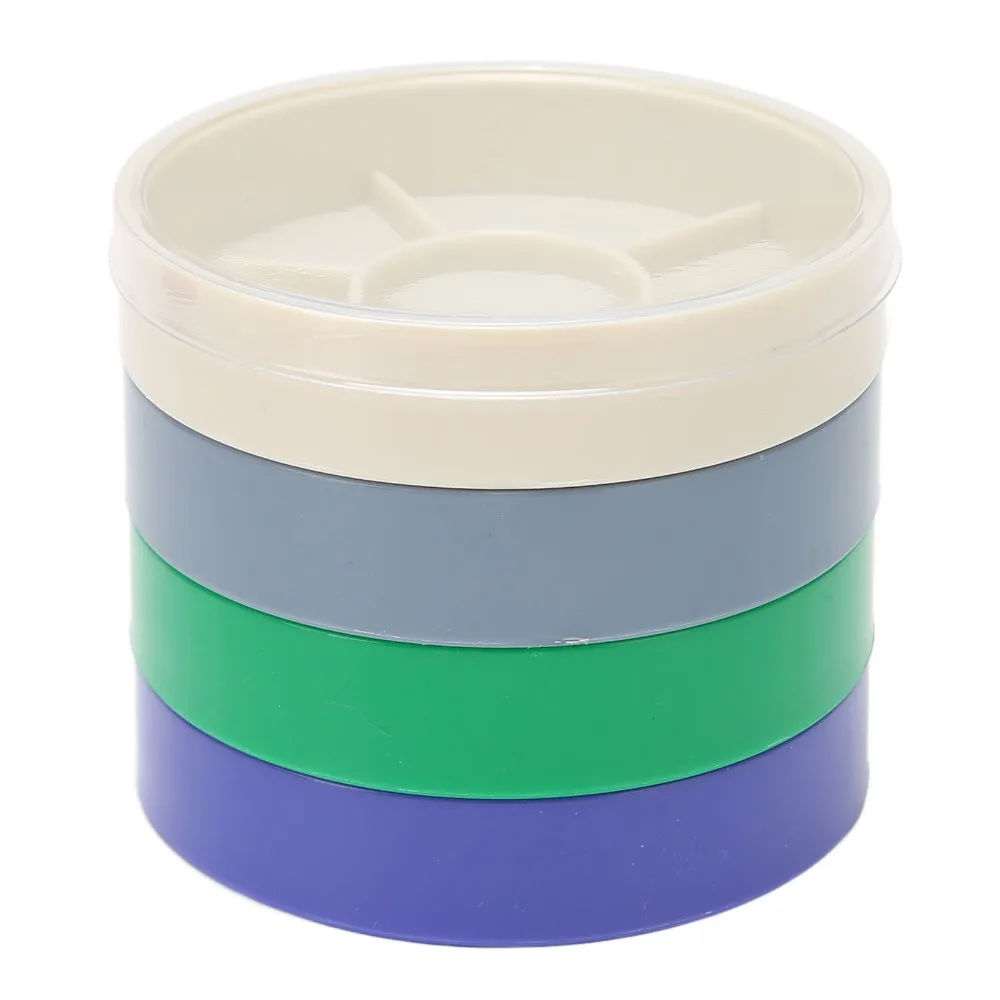 5 Layer Design Watch Parts Storage Box Round Shape Colorful Compartments Watch Parts Container Portable Case Plastic Material