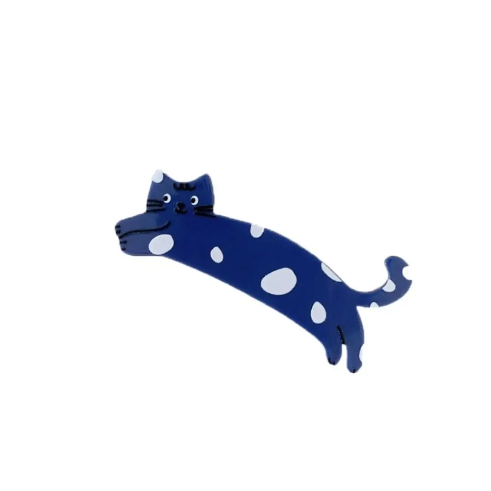 Sweet Cartoon Cat Hair Clip Colorful Pet Acetic Acid Hair Clip Acrylic Hair Accessories Cat Duckbill Clip Girls