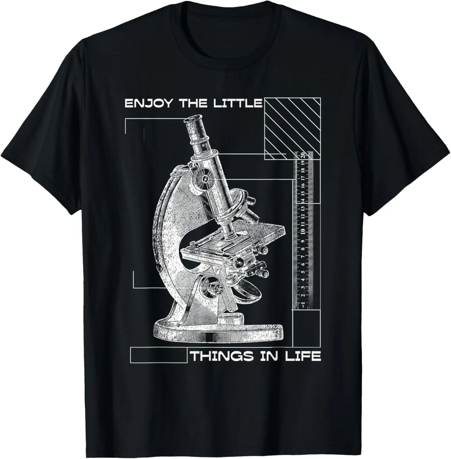 Enjoy The Little Things In Life Microscope Microbiology T-Shirt