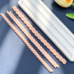 Chain Cable Rope Lace Silicone Mold Sugarcraft Chocolate Cupcake Baking Mold Fondant Cake Decorating Tools