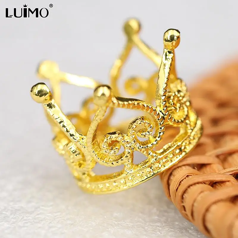 Mini Crown Alloy Princess Crown Kids Hair Accessories Birthday Festival Performance Party Cake Decorating Tools