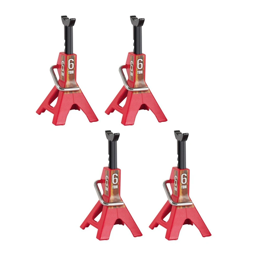 Altura Ajustável Jack Repair Stand para RC Crawler Car, Metal, 6 Ton, Axial, SCX10, 90046, Traxxas, TRX4, TRX6, D90,1, 10, 4Pcs