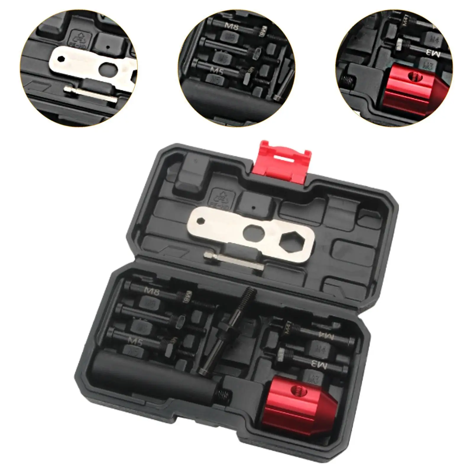 Electric Rivet Machine Conversion Head Rivet Drill Attachment Comfortable Grip