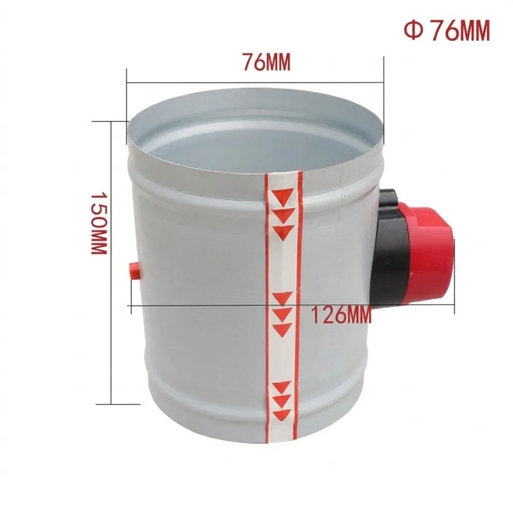 Galvanized Carbon Steel Electric Damper Valve 220V AC for Airflow Regulation in HVAC Applications For 3/4/5/6/8 Inch
