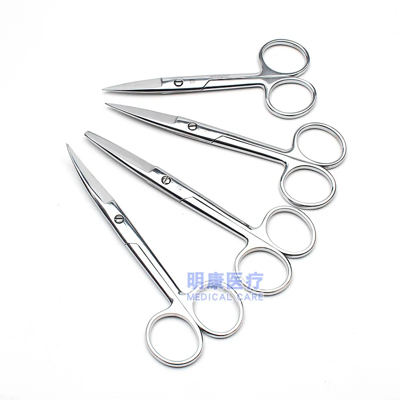 

Shanghai Jinzhong Медицинские ножницы из нержавеющей стали для хирургической лаборатории, дискореческих марлей, обучающие ножницы