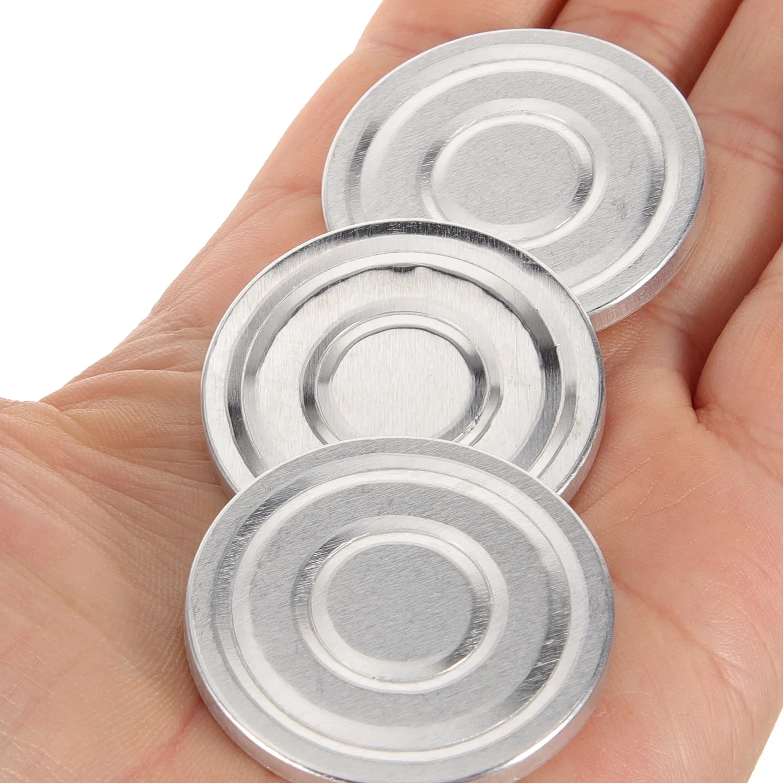 3 個のアルミアイシャドウパン耐久性のあるメイクアップパレットライナー軽量アイシャドウ収納トレイアイシャドウライナー