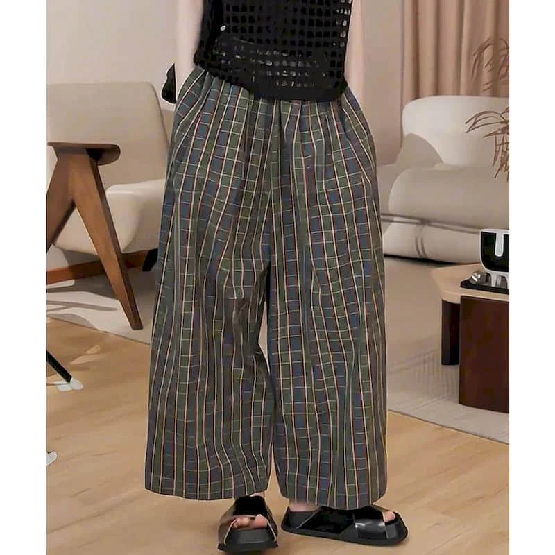 

Брюки-фонарики в японском стиле, летние хлопковые и льняные укороченные брюки с эластичной резинкой на талии, популярная корейская женская одежда, повседневные брюки