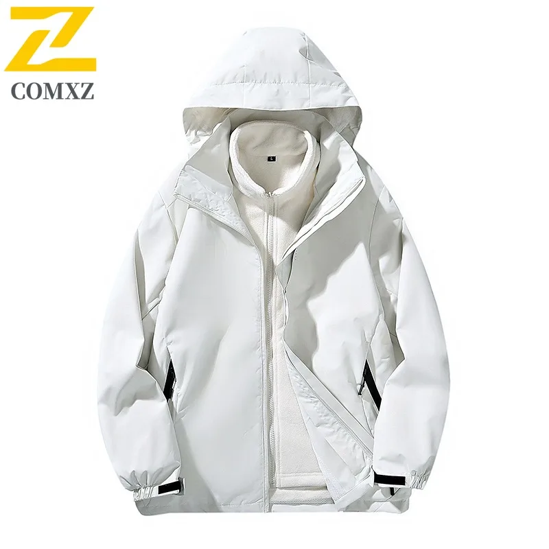 سترة شتوية جديدة للرجال من COMXZ مريحة للتزلج في الهواء الطلق سترة سميكة ودافئة على طراز الشارع الحضري سترة واقية خفيفة الوزن ومقاومة للبرد #2