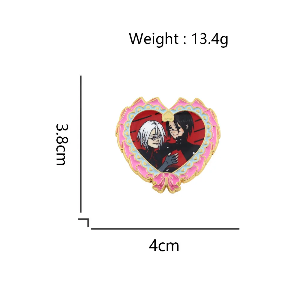 Signalis Game Elster Ariane Heart Emaille-Pin Paar Survival Horror Niedlich BL Gothic Yaoi Mädchen Liebhaber Brosche Anstecknadel Geschenk Accessoire – Detail 2