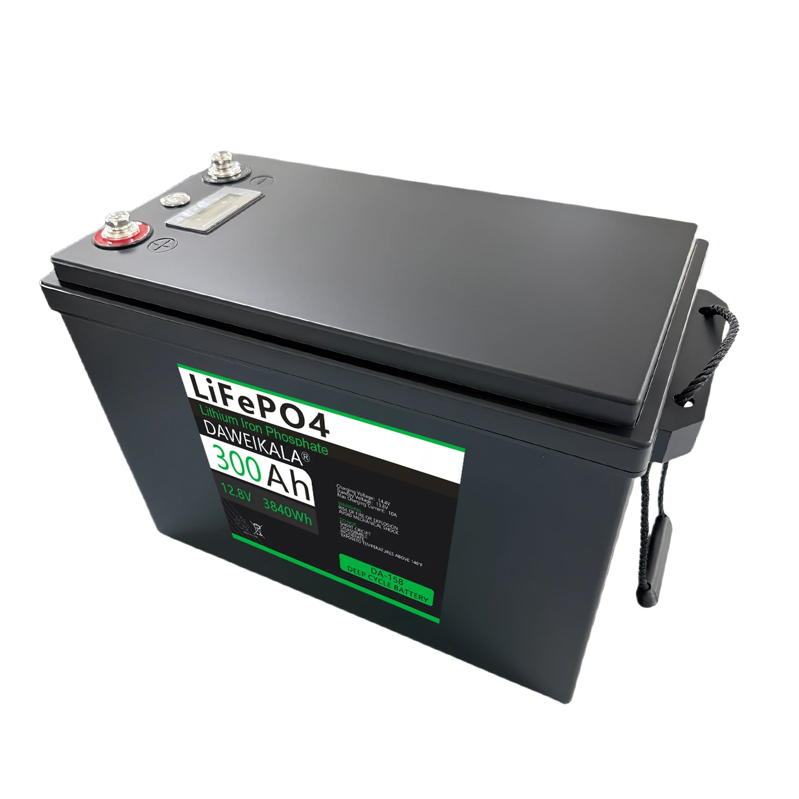 بطارية LiFePO4 100Ah 12V/24V 12V 200Ah 300Ah ليثيوم مع BMS محسن 8000-15000 دعم الدوائر العميقة في السلسلة/المتوافقة