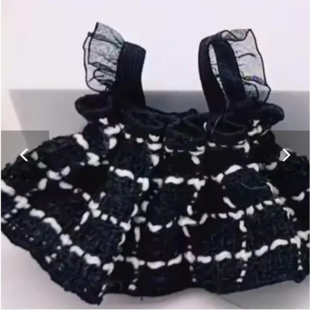 Mini ropa de muñeca de peluche, accesorios de atuendo para Corea, Kpop Exo Labubu V1 V2, falda con correa de ídolo, regalo de ropa