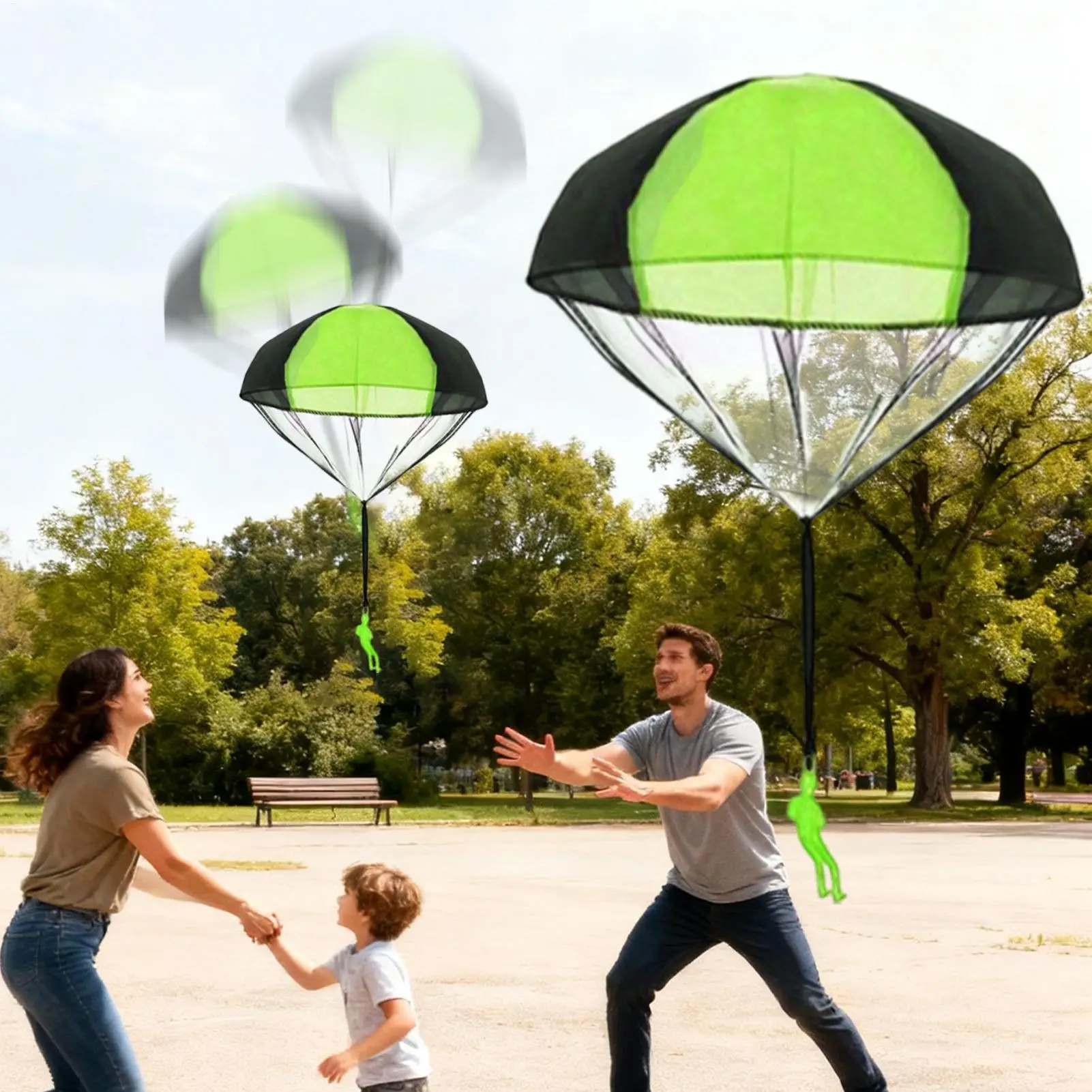 Toy Parachute Figures Fun Portable Sports Game Stocking Stuffers Parachute Toys for Desktop Christmas School Home Party Hobby