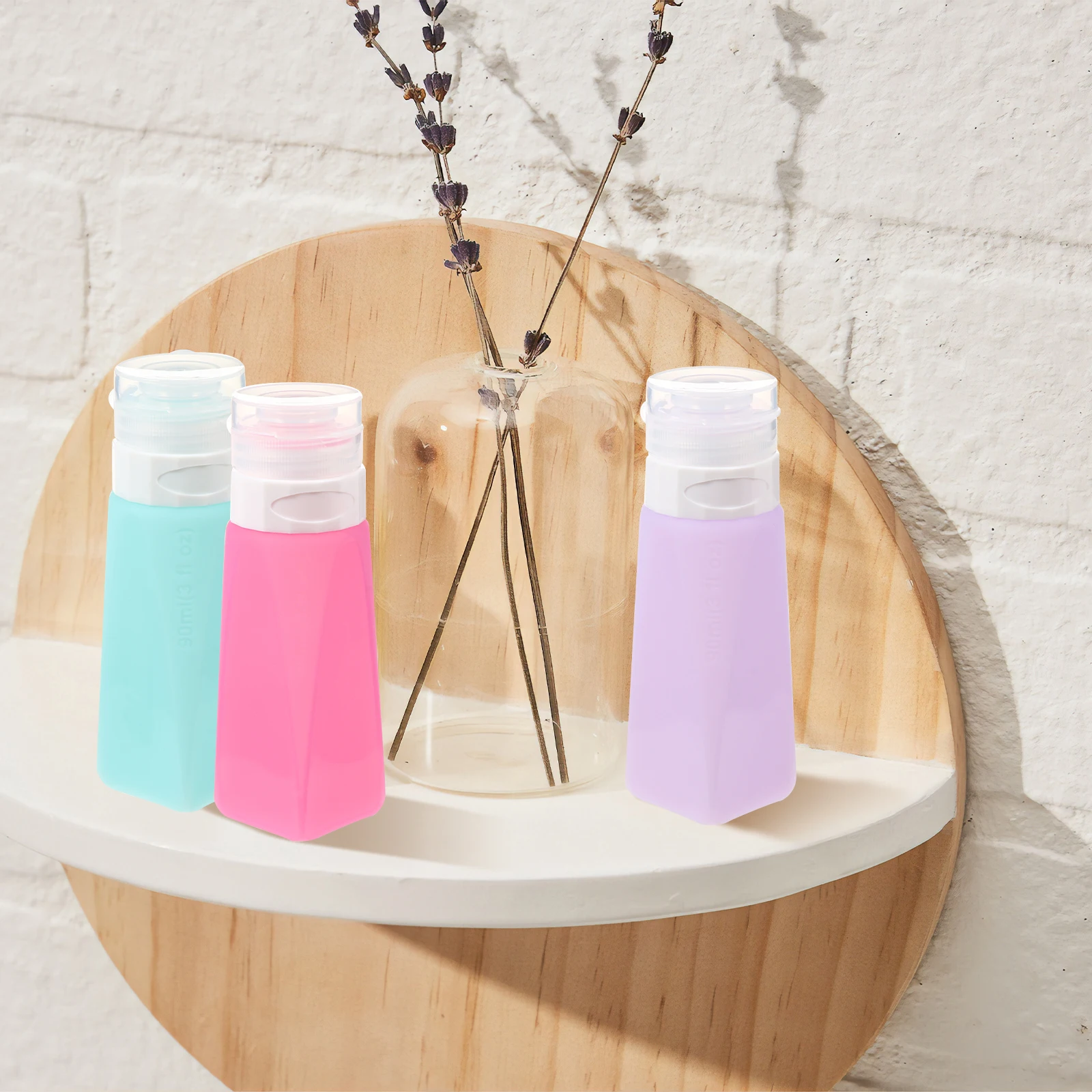 

5pcs Empty Lotion Bottles Storage Containers Sub-Package Bottles For Travel Portable Refillable Mini Shampoo Cream