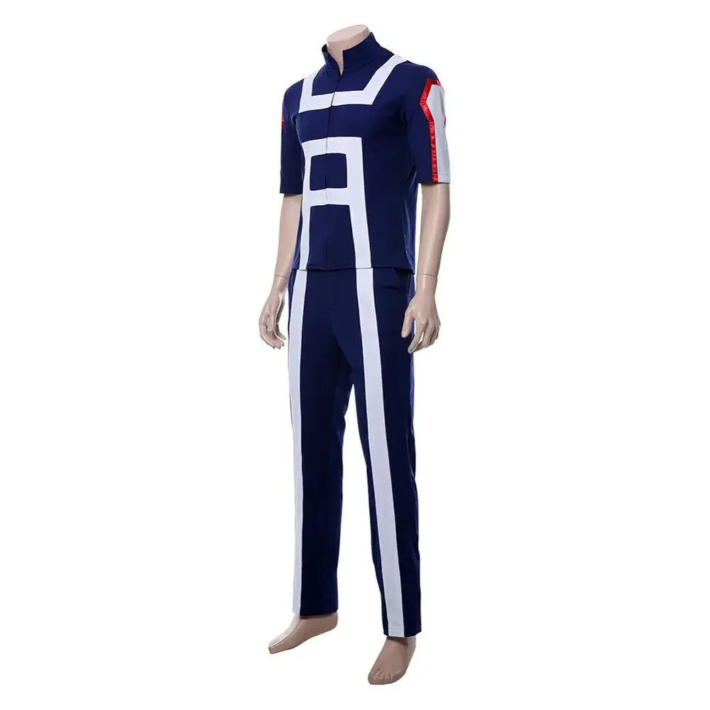 Anime My Hero Academia Boku No Hero Men Women School Uniform Gym Suit Tshirt Pants Midoriya Izuku Todoroki Shouto Cosplay Costum