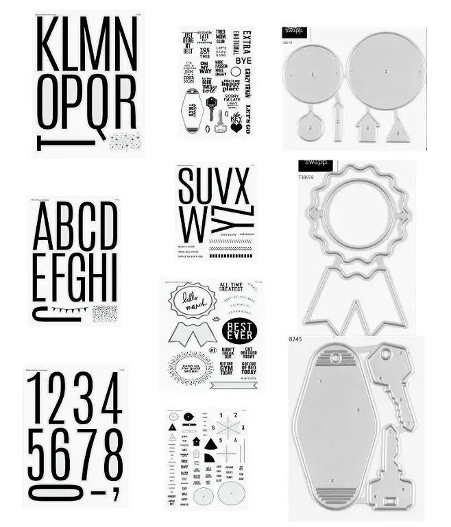 2024 New English Transparent Clear Stamps for DIY Scrapbooking/Card Making Fun Decoration Supplies B0047