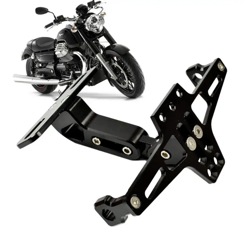 Motorcycle License Plate Bracket Adjustable Motorcycle License Plate Bracket Fender Eliminator Aluminum Alloy Motorcycle Fender