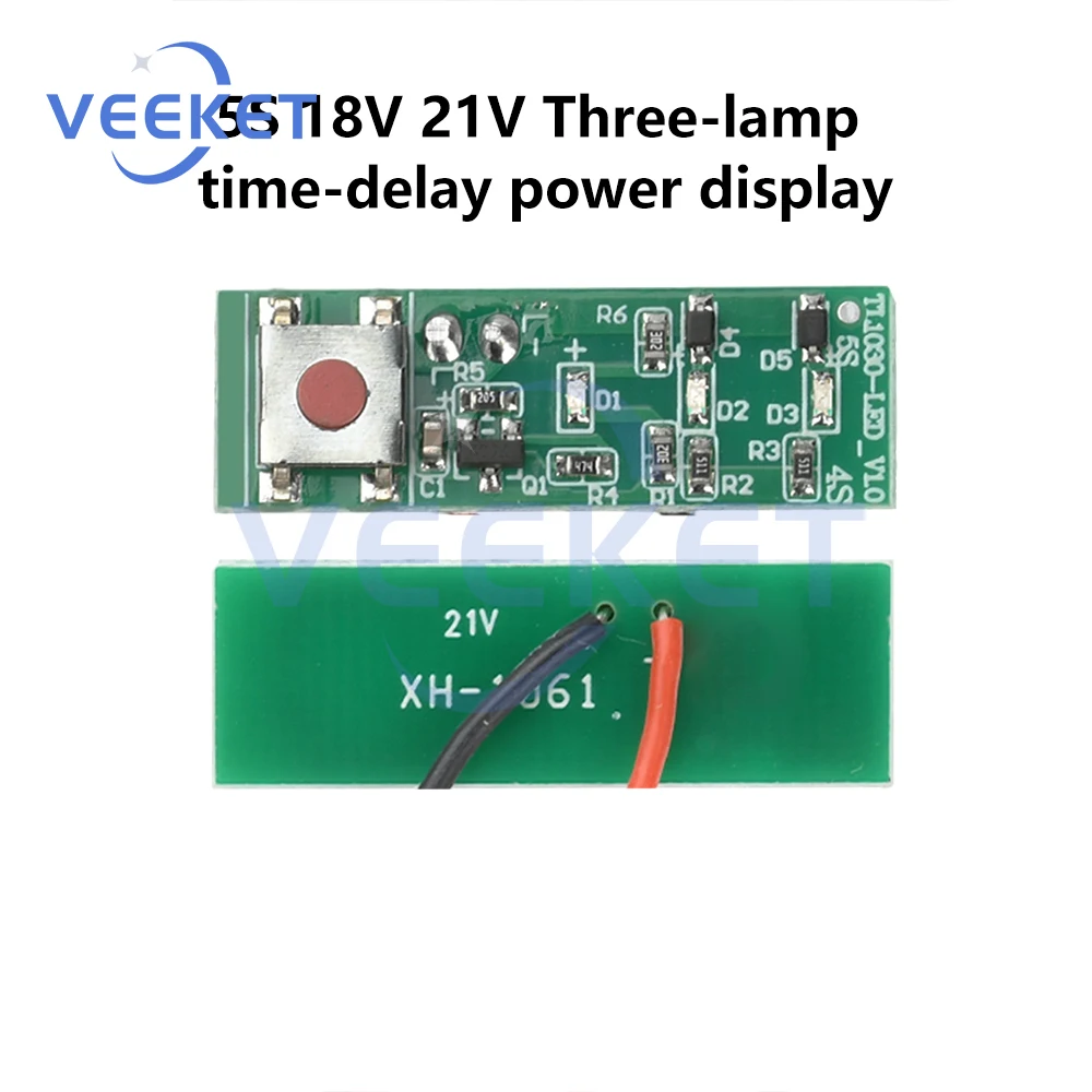 Lithium Battery Display Module 5S 18V 21V 10S 36V 42V Battery Capacity Indicator LED Display Tester With Power Display
