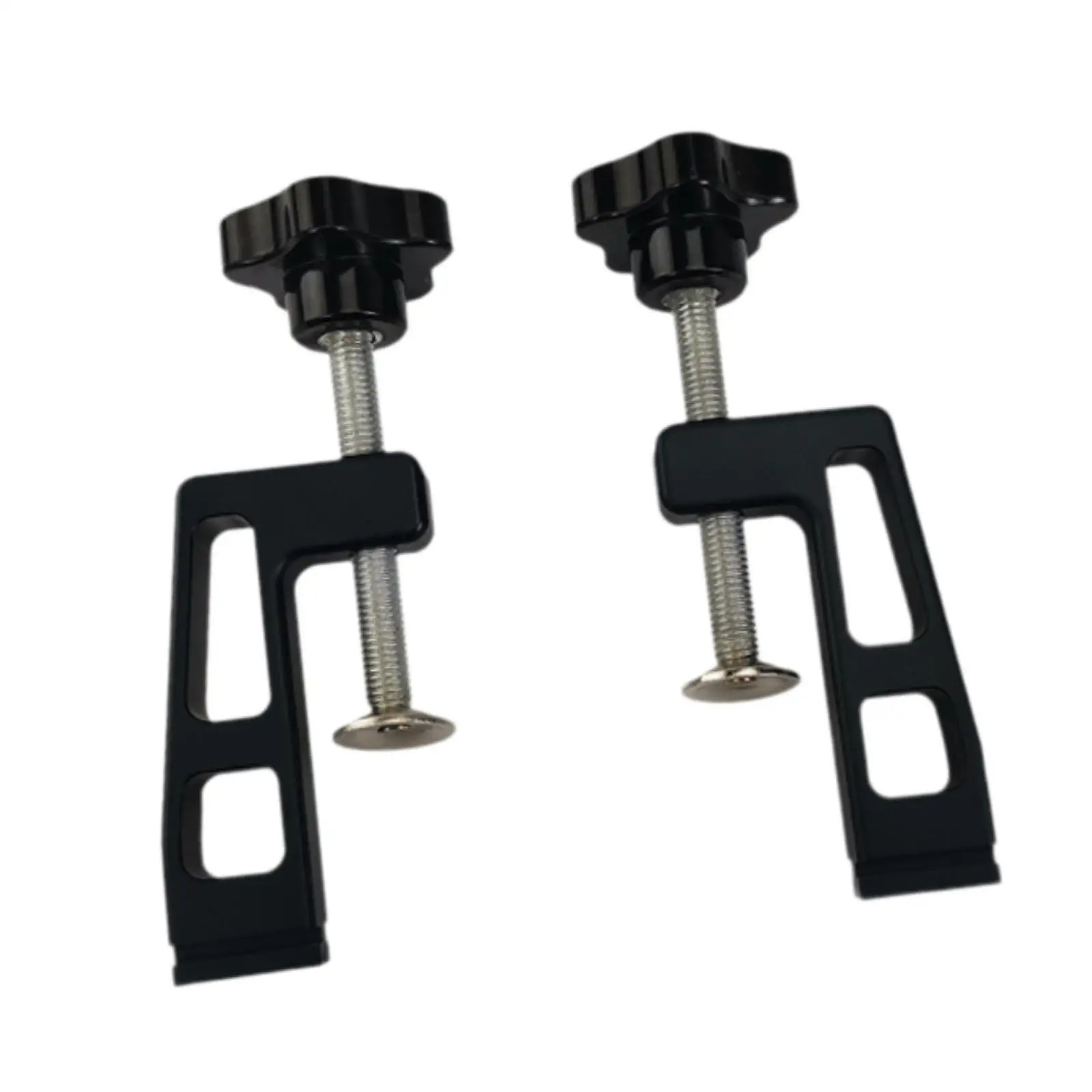 2Pcs Woodorking Fence Clamp Desktop Fixed Clip Easy to Use Compact, Professional Accessories Aluminum Alloy Sturdy Hand Tool