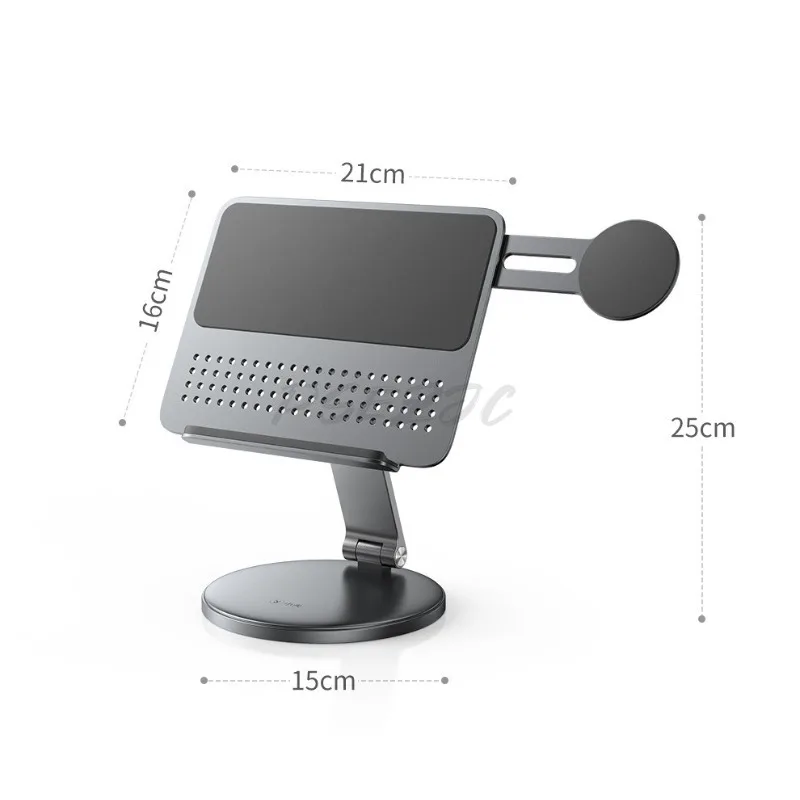 Mobile Phone Tablet Dual Device Stand Aluminum Alloy Desktop Suitable for IPad Tablet 360 Degree Rotating Tablet Support Bracket
