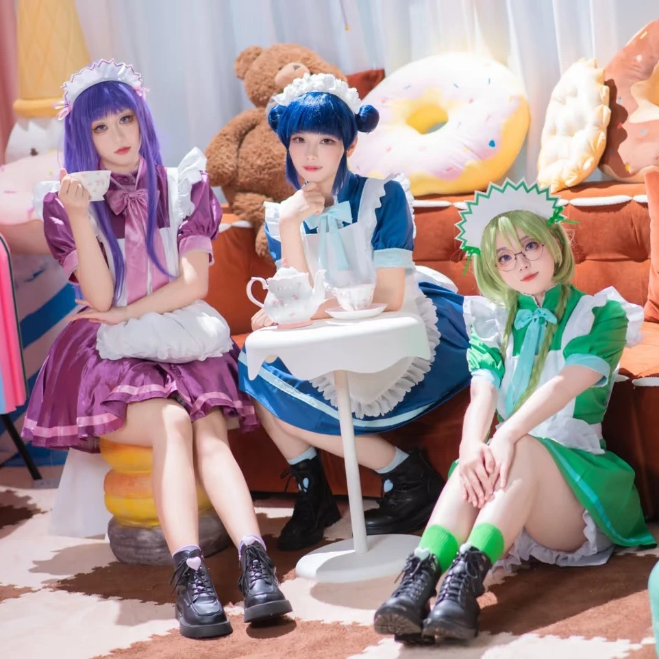 

Aizawa Minto Momomiya Ichigo Midorikawa Retasu Koushirou Midorikawa RetasuTokyo Mew Mew Five Color Maid Dress Cosplay Costume