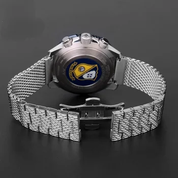 Solid stainless steel watch band for citizen air eagle blue angel second generation Jy8078 Jy8037 Jy8031 watch band 22mm
