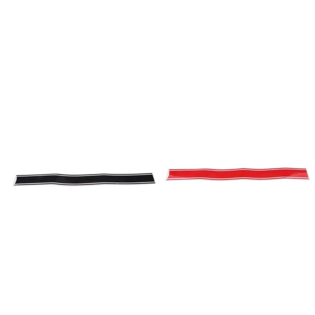 

2 Sets 50x4.5cm DIY Fuel Gas Tank Decal Sticker for Cafe Racer Black+Red