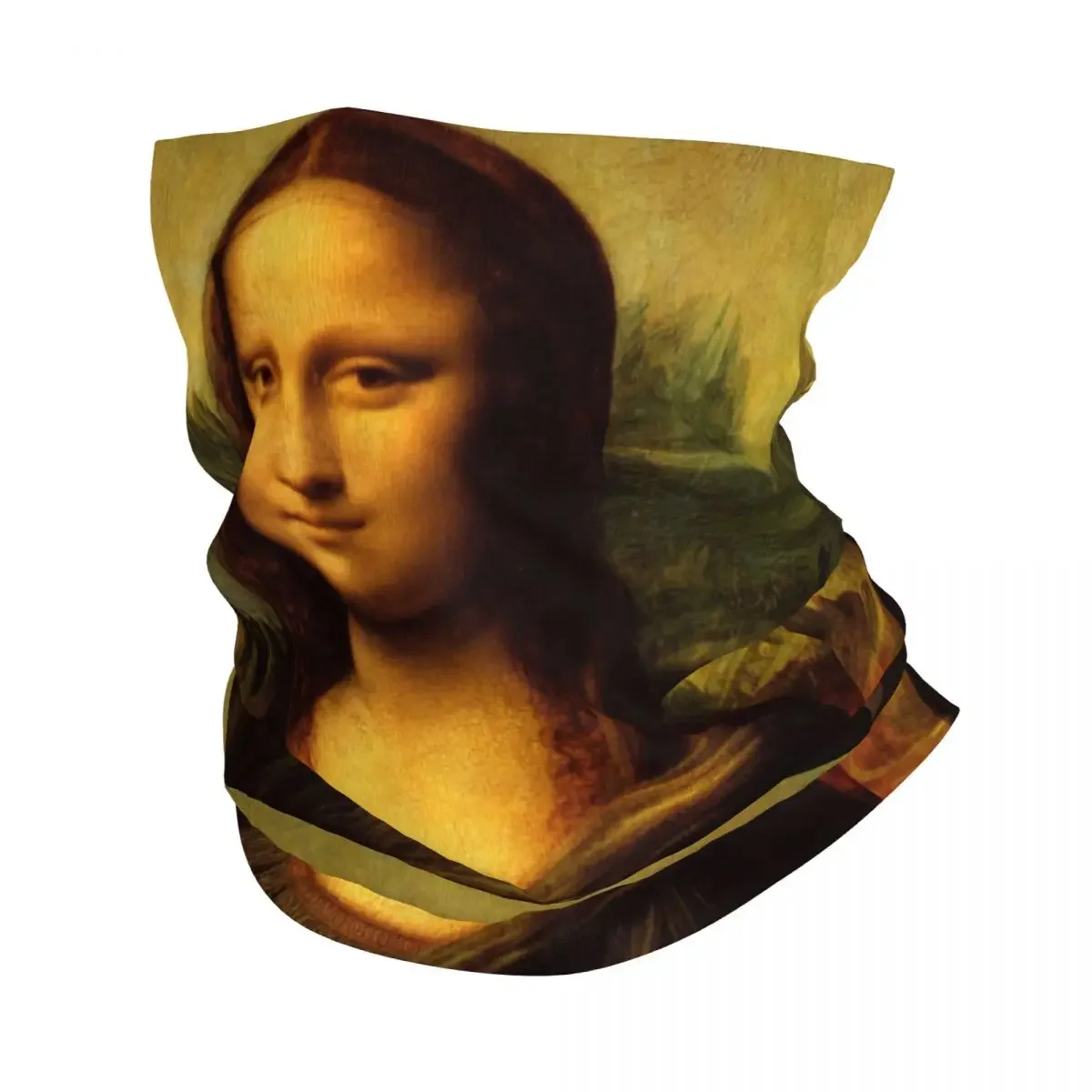 Mona Lisa By Leonardo Da Vinci Winter Headband Neck Warmer Men Women Hiking Hunting Tube Scarf Painting Art Face Bandana Gaiter