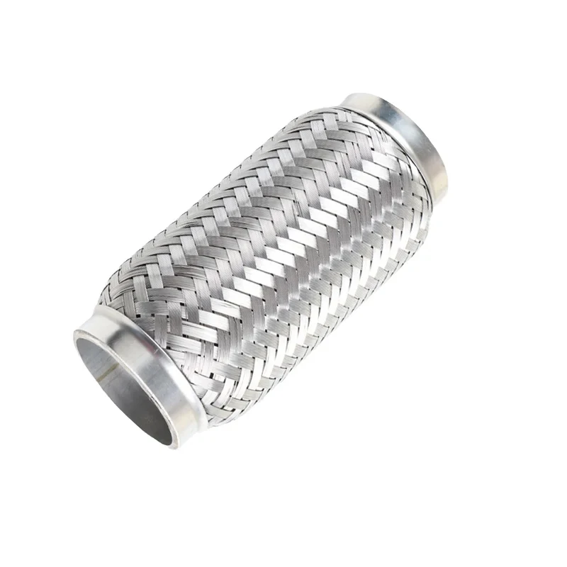 High Quality Mirror Polished Stainless Steel Flexible Exhaust Muffler Pipe 1.5mm Thickness Universal For Vehicles