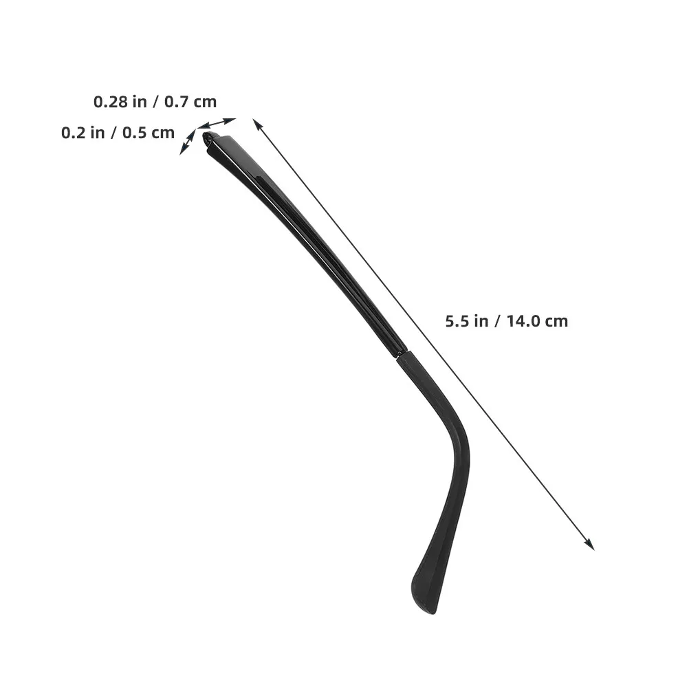 2Pairs Glasses Arm Replacement Universal Eyeglasses Frame Temple Easy Install Comfortable Fit Sunglasses Reading Glasses Repair