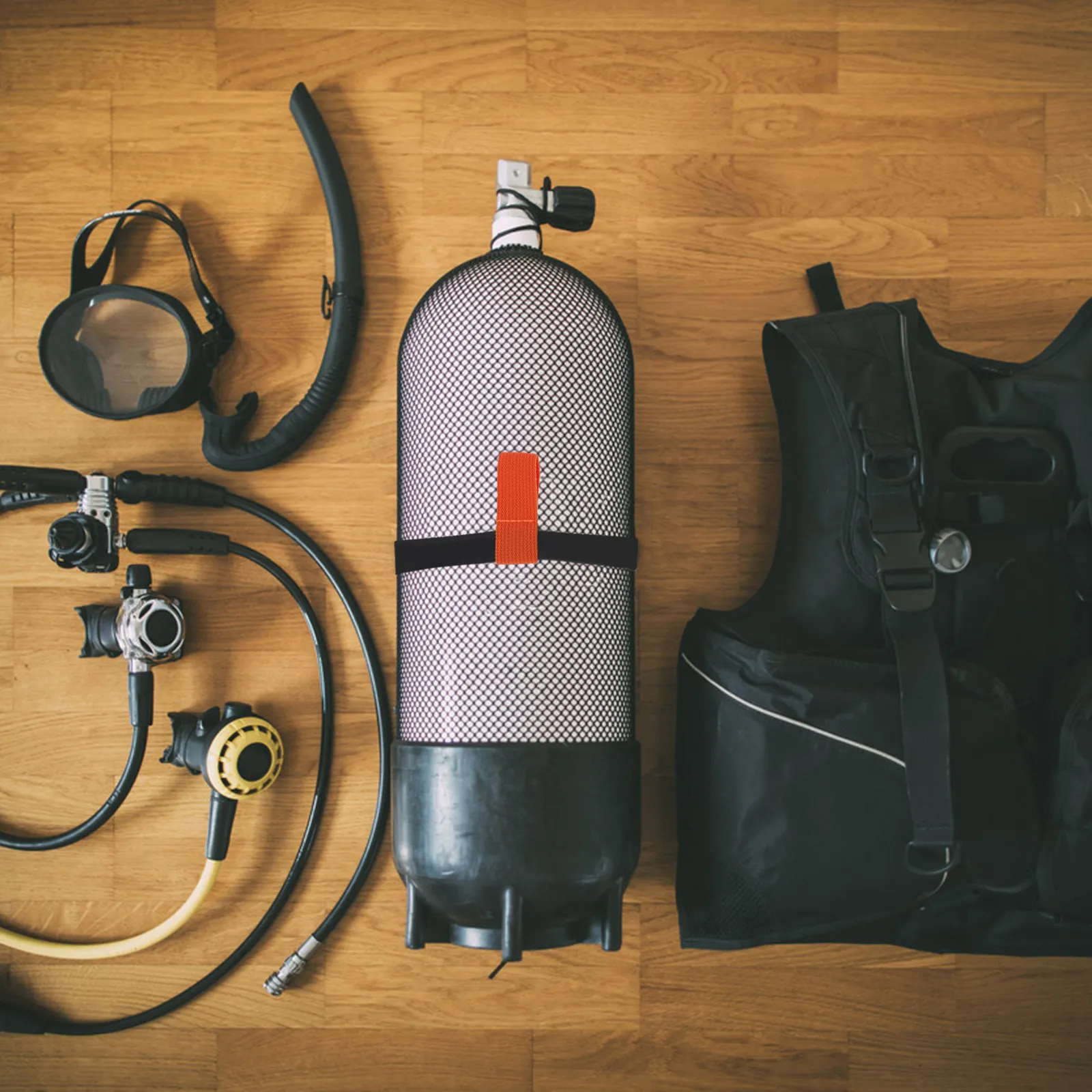 

Ремень-фиксатор для 6-литрового баллона для дайвинга, регулируемый, для бокового крепления, для соленой и пресной воды