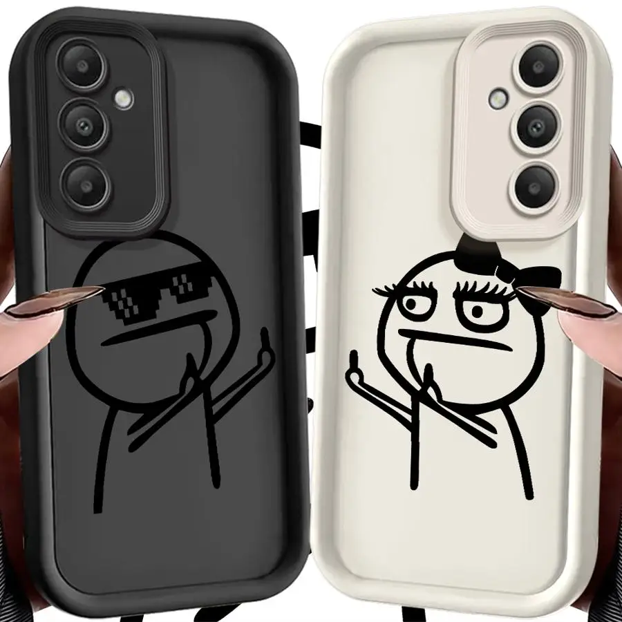 

Cool Finger Man Case for Samsung Galaxy S26 Ultra S21 S24 Plus S24Ultra S25 S25 Edge S23 FE S20FE S22 Phone Cover