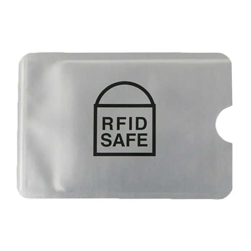 RFID ブロッキングリーダーロック銀行クレジットカードプロテクターシールドバッグスリーブホルダー