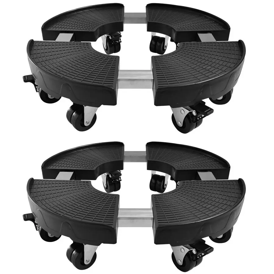 

Plant Stand with Wheels, Heavy Duty Plant Caddy with 8 Twin Casters, 2 Pack Adjustable 1520 Inch Indoor Outdoor Large Rolling Pl