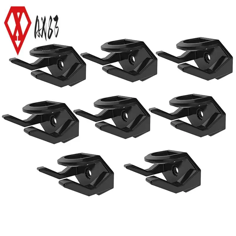 

AX83-8Pcs Baseball Hat Hook For Wall Hat Rack For Baseball Cap Hat Display Hat Hangers For Wall Black
