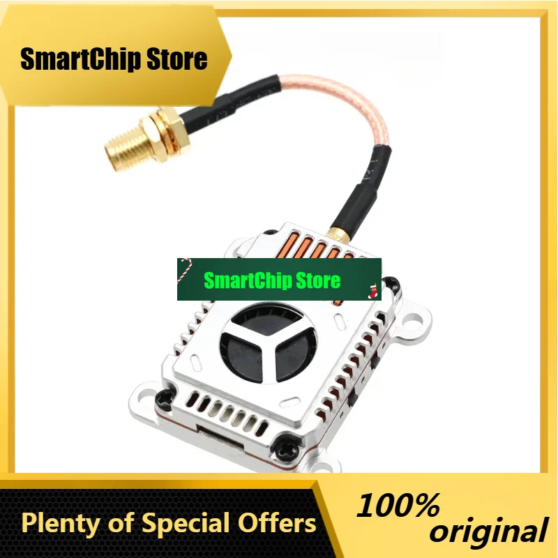 SmCp1.2Ghz 0.8W 1.6W 2W 2-8S Switchable VTX Video Transmitter Module 1.2G 8Ch VRX Heat Dissipation Shell For Long Range FPV Dron