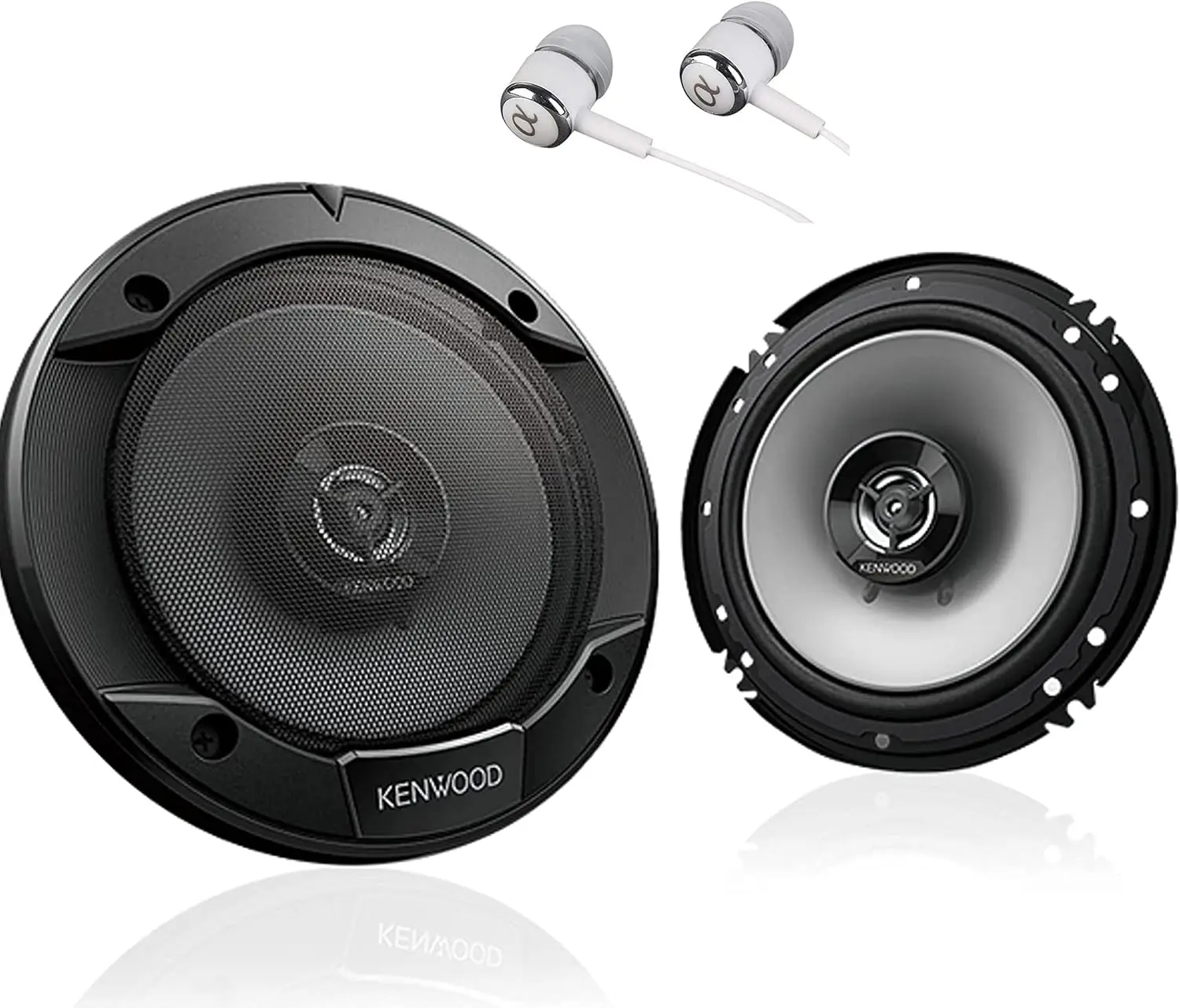 

6.5" 300W Max Car Audio Coaxial Speakers, 2-Way Flush Mount Door Speakers with 60W RMS per Pair