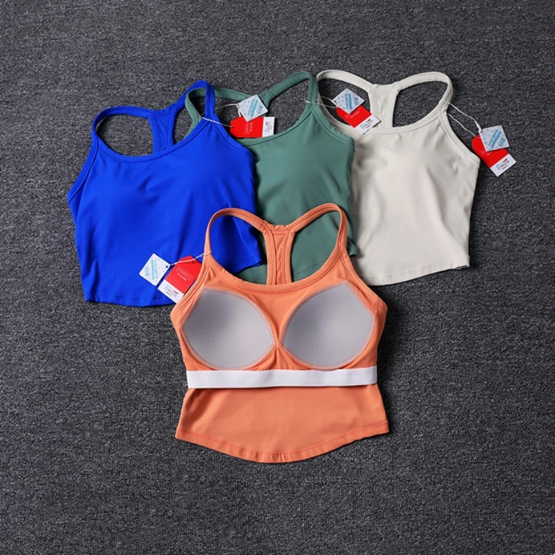 One-piece Sexy Yoga Underwear Female Professional Pilates Training Bra Running Fitness Halter Tops