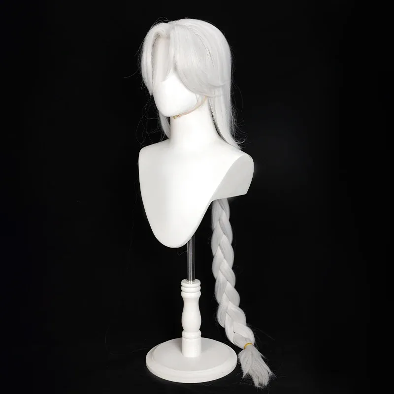 Wig Cosplay Anime To Be Hero X Queen Kepang Panjang Putih Karnaval Pesta Halloween untuk Wanita Anak Perempuan Permainan Peran Hadiah Alat Peraga Cosplay