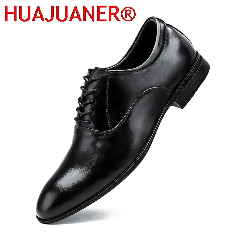 Luxury Oxford Genuine Leather Mens Shoes Brand Formal Shoes Top Quality Business Wedding Dress Italian Footwear Plus Size 49 50