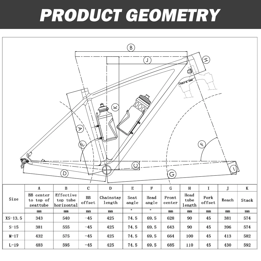 Spcycle 27.5er Carbon Frame 650B Mountain Bike Frame 27.5 Boost 13.5/15/17inch T1000 Carbon Mtb Frame 27.5