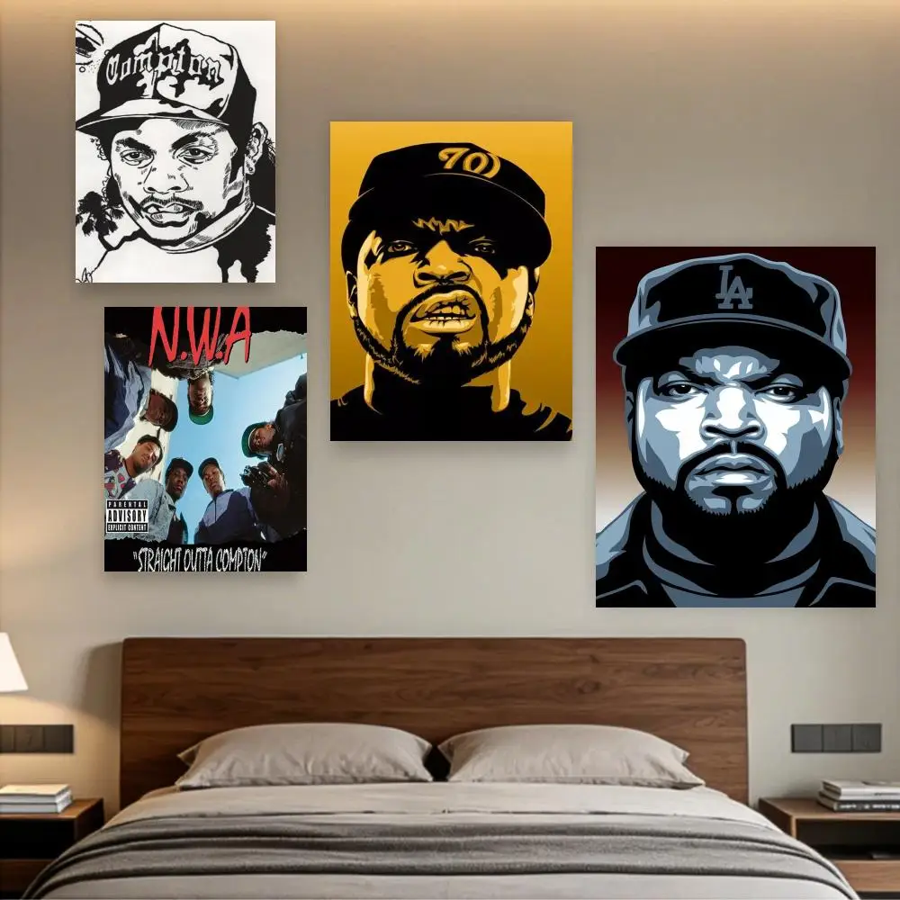 Hop Rap N.W.A Hip Ice Cube Dr.dre Eazy-e Canvas Painting Posters Star And Prints Music Wall Art Picture Decorative Home Decor