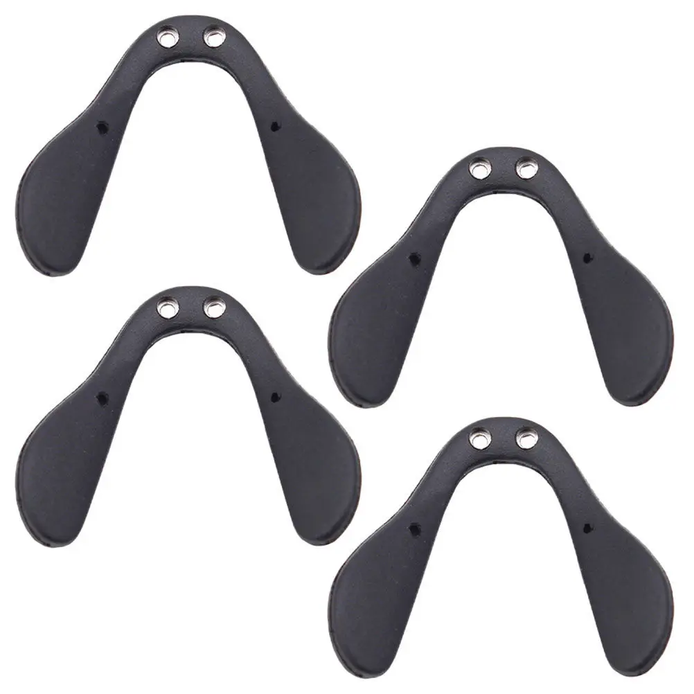 4Pcs Nose Pads Eyeglasses Nose Protector Soft Rubber Metal Fit Most Frames Prevent Slip Comfortable Cycling Outdoor Glasses
