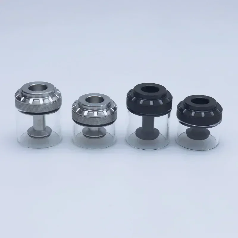 مجموعة إعادة تعبئة BISHOP باللون الفضي والأسود مع زجاج 2 مل 4 مل أو مجموعة إعادة تعبئة علوية 2 مل 4 مل #3