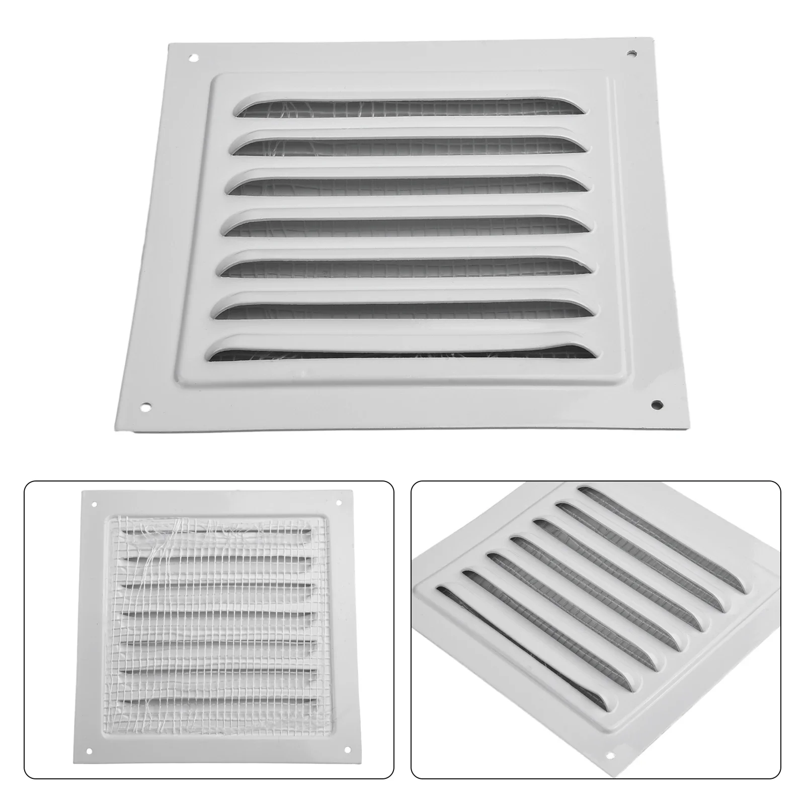 

Metal Louver Air Vent Grille Ventilation Cover Aluminum Wall Grilles Duct Heating Cooling & Vents Plate Screen Exhaust Outlet