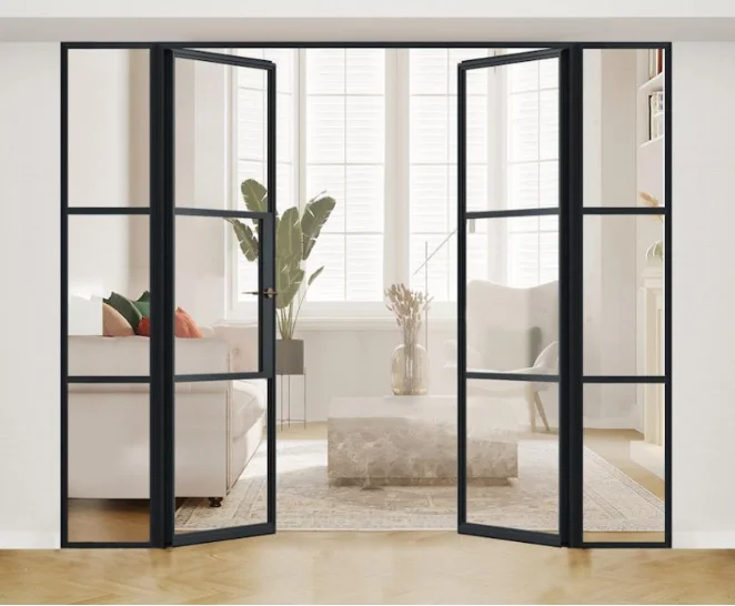 Minimalist Style Living Room French Door High Quality Soundproof French Double Doors Cost Effective Finished French Hinged Doors