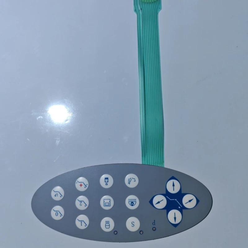 Dental Chair Membrane Switch Keypad Control Panel Push Button Foil Keyboard for SINOL Dental Unit Chair Operating System Part