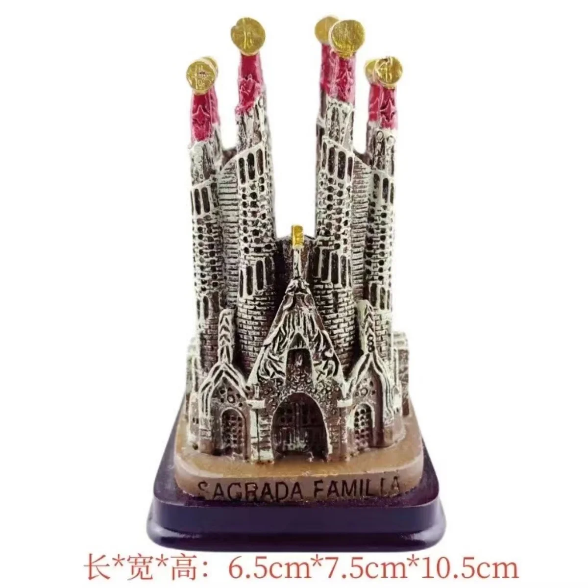 Spain City Landmark Resin Figurines Madrid Toledo Burgos Logrono Miniature Architecture Travel Souvenir Home Decor Gift