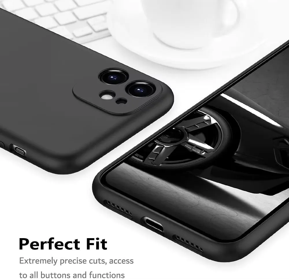 Czarne, odporne na wstrząsy silikonowe etui na telefon TPU do Iphone 15 14 13 12 Pro 11 Pro Max X Xs XR 6 6S 7 8 Plus Etui ochronne na obiektyw