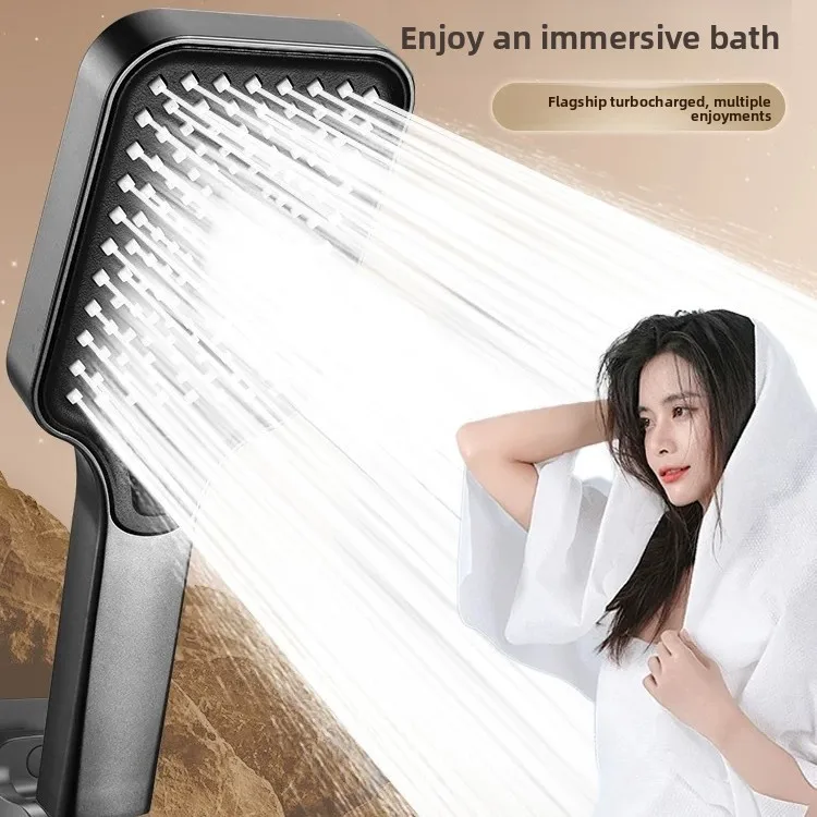High Pressure Shower Head with Rainfall Spray and Adjustable Settings for Bathroom Home Use Enhanced Water Flow Comfortable