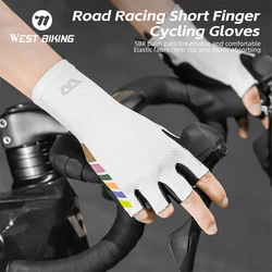 WEST BIKING Bicycle Half-finger Gloves Breathable Non-slip Fingerless Sport Gloves Bike Road Racing Gloves Cycling Equipment